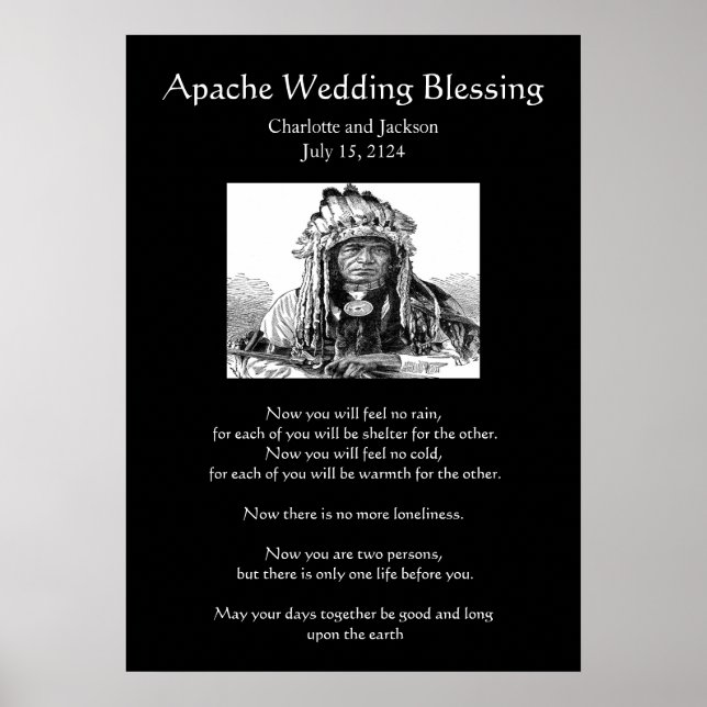 Apache Wedding Blessing Cheif Poster (Front)