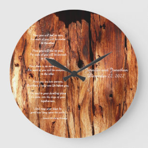 Apache Wedding Blessing Custom Round or Square Large Clock
