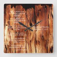 Apache Wedding Blessing Custom Square Wall Clock