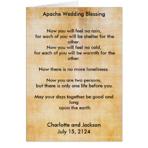 Apache Wedding Blessing Old Paper 3