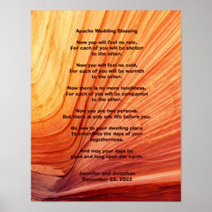 Apache Wedding Blessing Poster 11" x 14" Matte