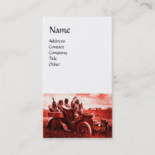 APACHES AND GERONIMO DRIVING A MOTOR CAR BUSINESS CARD