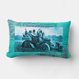 APACHES AND GERONIMO DRIVING A MOTOR CAR LUMBAR CUSHION
