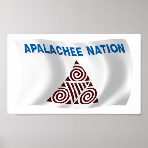 Apalachee Nation Flag Poster Print