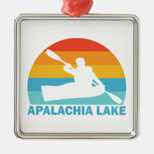 Apalachia Lake North Carolina Kayak Metal Ornament