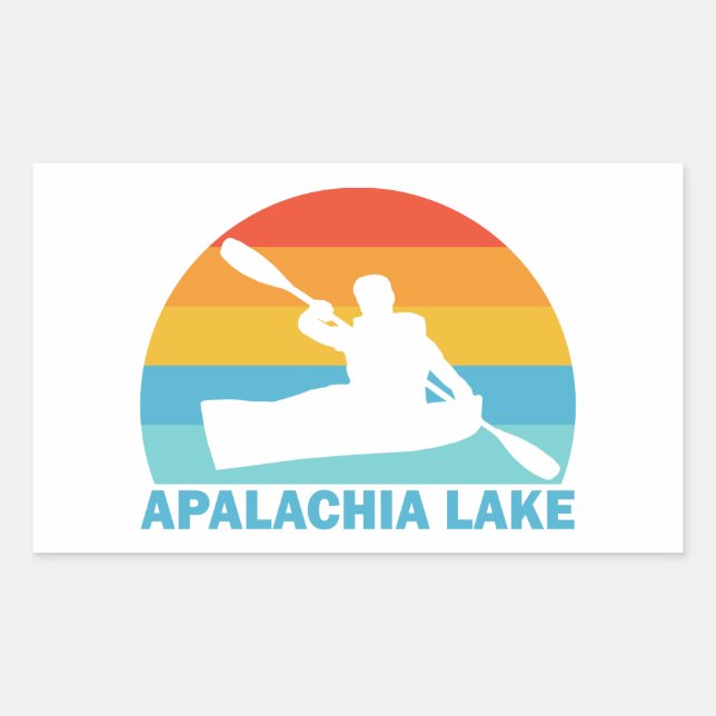Apalachia Lake North Carolina Kayak Rectangular Sticker (Front)