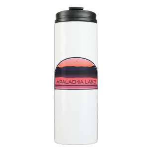 Apalachia Lake North Carolina Red Sunrise Thermal Tumbler