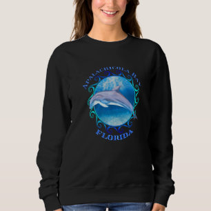 Apalachicola Bay Florida Vacation Souvenir Dolphin Sweatshirt