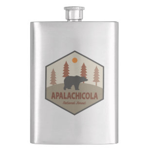 Apalachicola National Forest Florida Bear Hip Flask