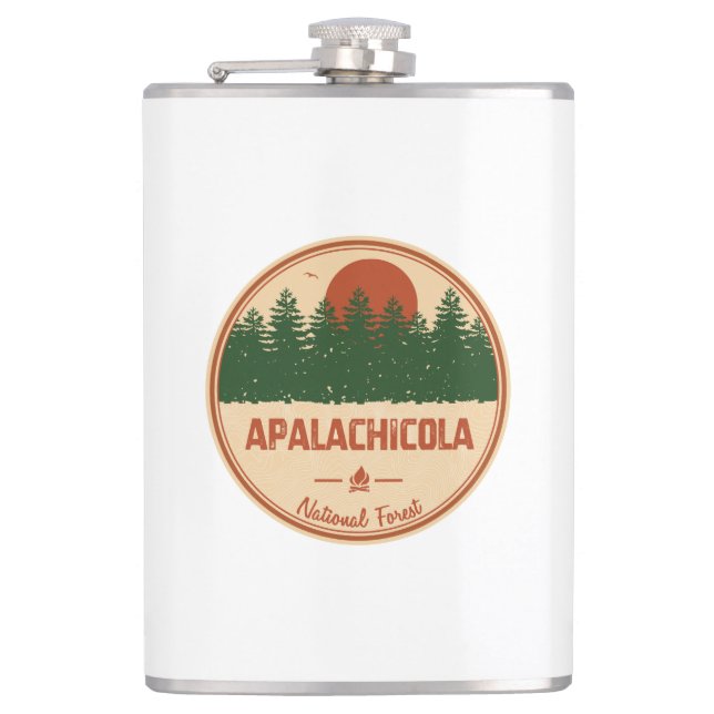 Apalachicola National Forest Hip Flask (Front)