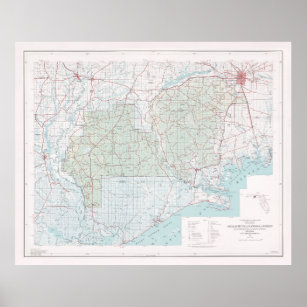 Apalachicola National Forest Map (1973)  Poster