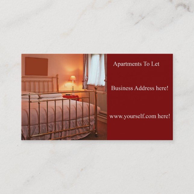 Apartment business card (Front)