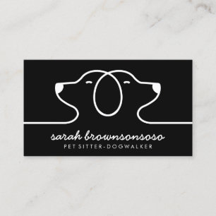 Apartment Dog Walking Service Business Card