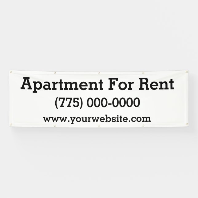 Apartment For Rent 8 Foot Banner (Horizontal)