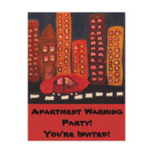 Apartment Warming Invitation Postcard
