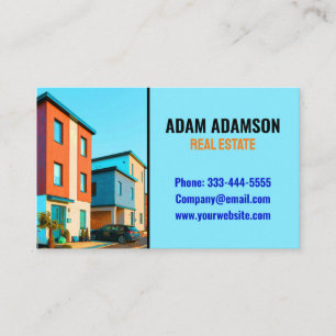 Apartments & Houses - Real Estate Broker QR Code Business Card