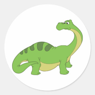 Apatosaurus Classic Round Sticker