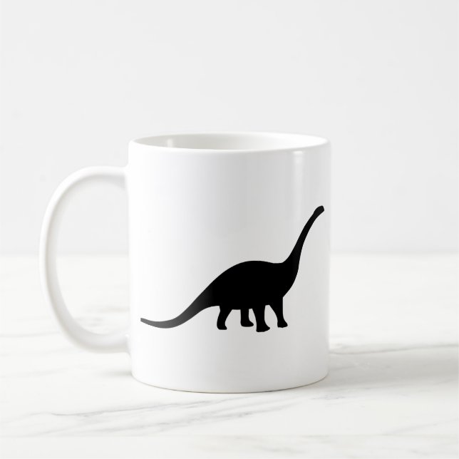 Apatosaurus Dinosaur Coffee Mug (Left)