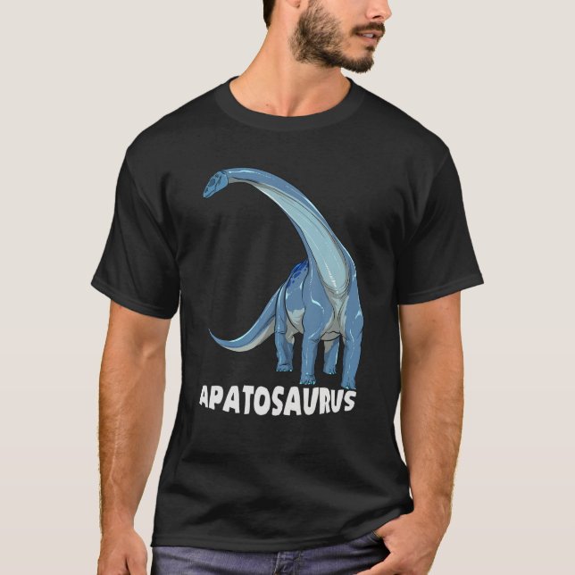Apatosaurus Dinosaur Design T-Shirt (Front)
