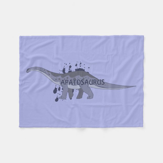 Apatosaurus Fleece Blanket (Front (Horizontal))