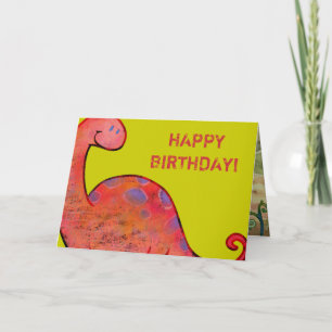 Apatosaurus Greeting Card (customisable)