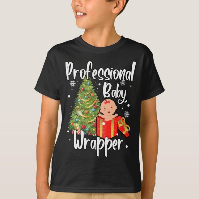 APDL Professional Baby Wrapper Funny Christmas NIC T-Shirt (Front)