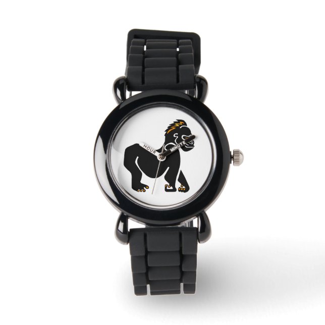 Ape -  Graphic GORILLA - Primate  - Wildlife - Watch (Front)