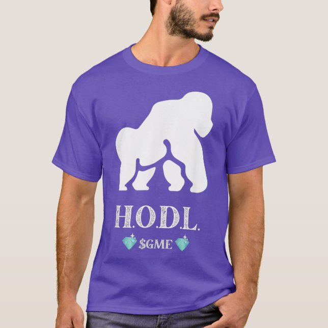 Ape HODL GME Stock Trading Shirt GME Diamond (Front)