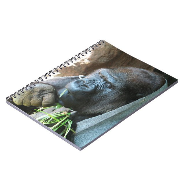 Ape hood ~ Japanese Gorilla Eating Notebook (Left Side)