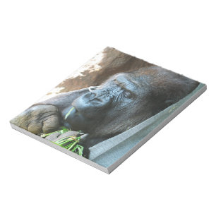 Ape hood ~ Japanese Gorilla Eating Notepad