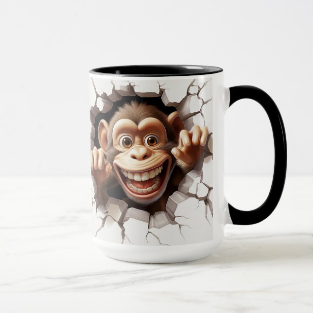 Ape in a cracked wall mug (Right)
