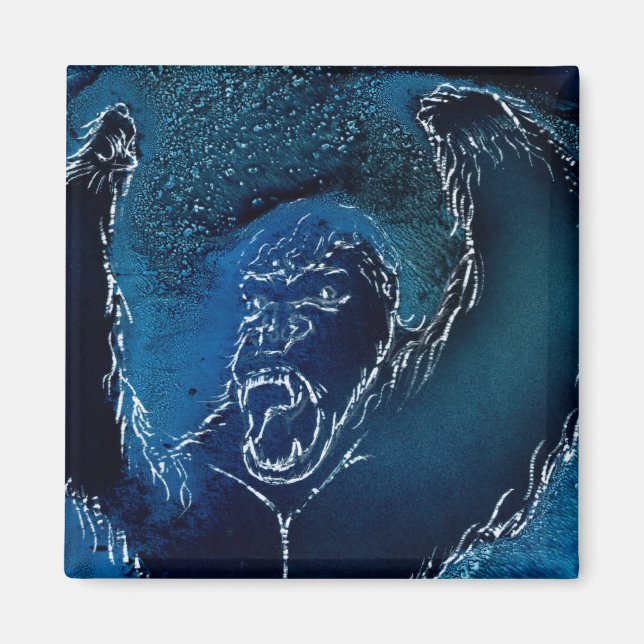 Ape in Azure Blue Magnet (Front)