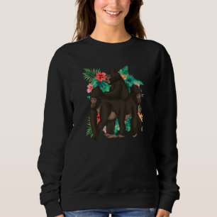 Ape Monkey  Tropical Animal  Rainforest Gorilla Sweatshirt