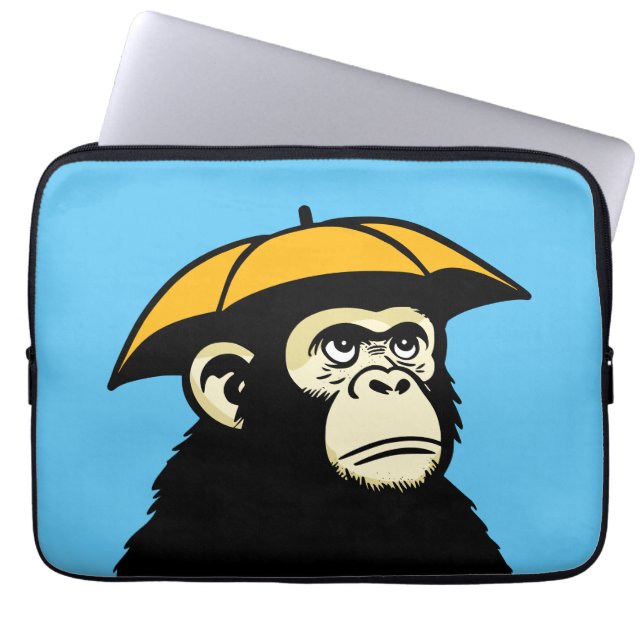 Ape no like rain laptop sleeve (Front)