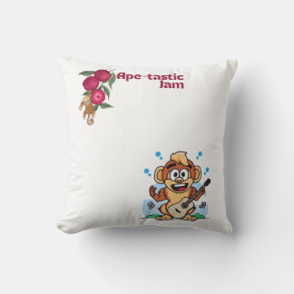 Ape-tastic Jam: Music for the Wild Ones Cushion