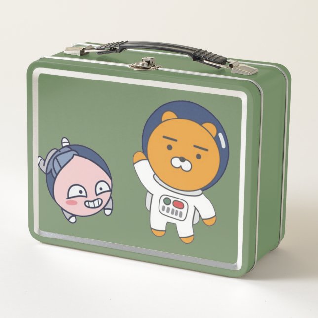Apeach and Ryan in Space Metal Lunch Box (Front)