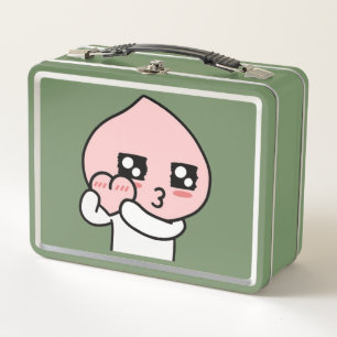 Apeach Heart  Heart Apeach  Peachy Heart for You Metal Lunch Box
