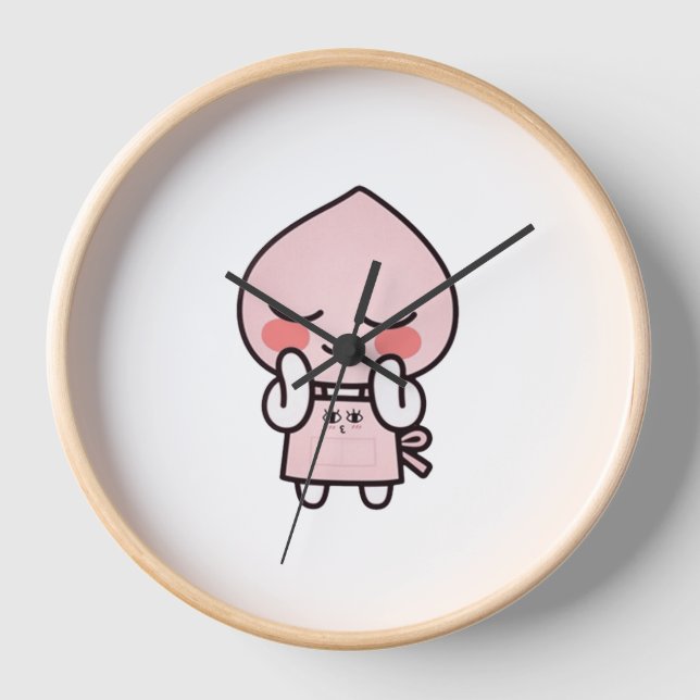 Apeach kakao friends apron clock (Front)