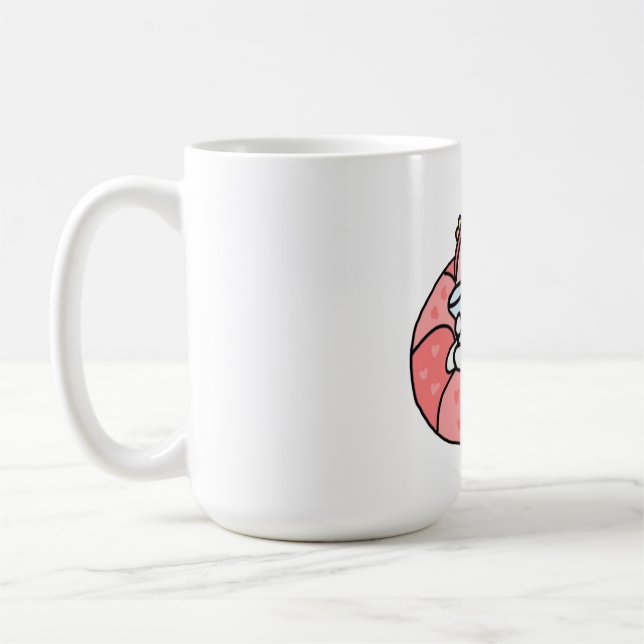 Apeach pool coffee mug (Left)