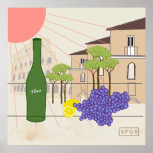 Aperitif Time in Rome Poster
