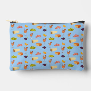 Aperol and Cheese Pattern Accessory Pouch
