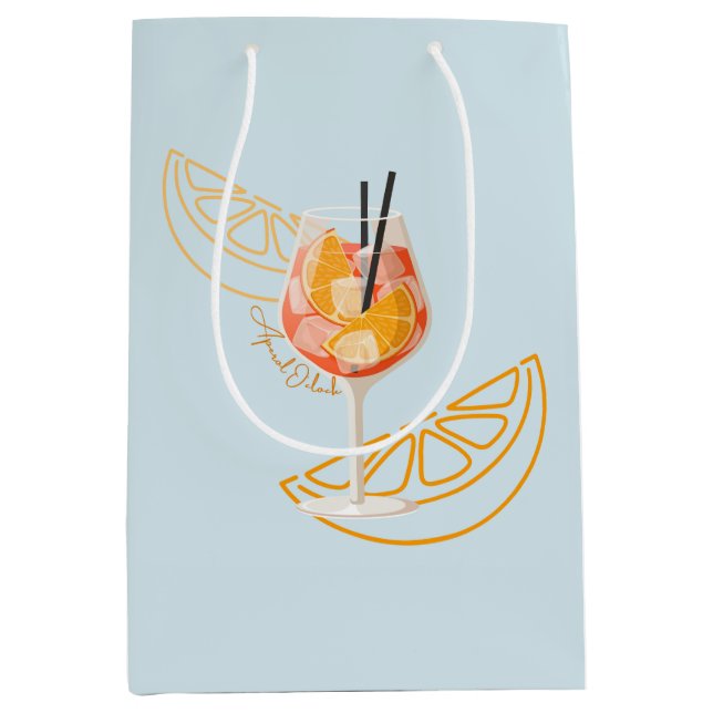 Aperol O'Clock Medium Gift Bag (Front)