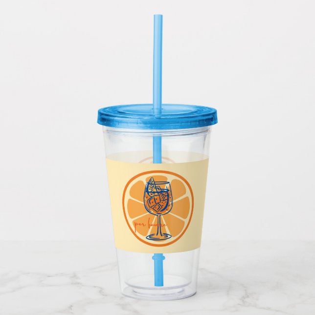 Aperol Per Favore Acrylic Tumbler (Front)