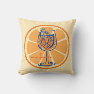Aperol Per Favore Cushion
