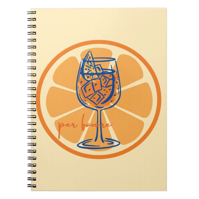  Aperol Per Favore Notebook (Front)