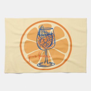 Aperol Per Favore Tea Towel