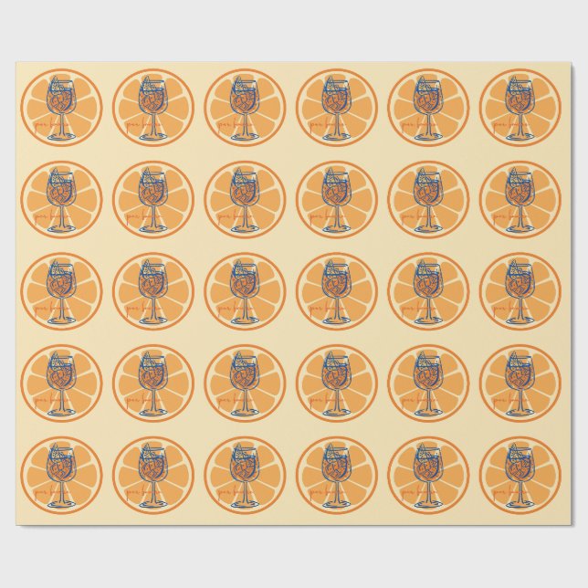 Aperol Per Favore Wrapping Paper (Flat)
