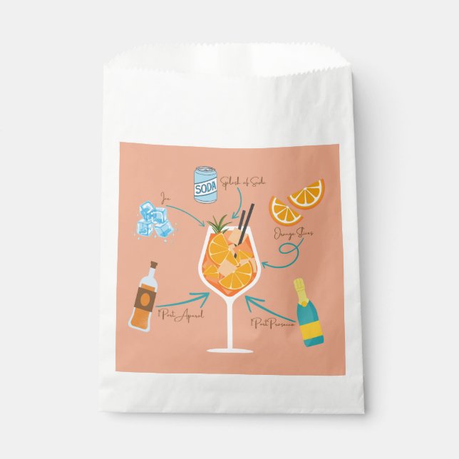  Aperol Recipe Favour Bag (Front)