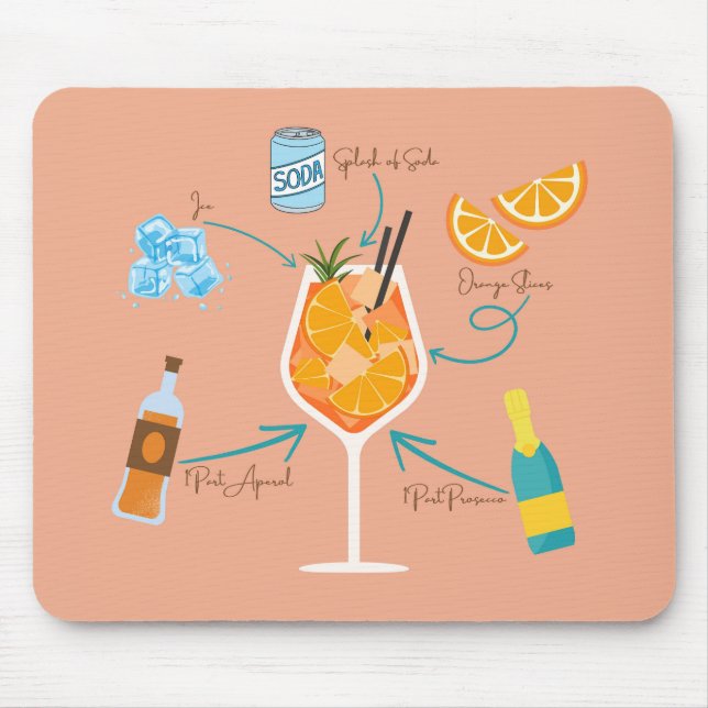 Aperol Recipe Mouse Pad (Front)