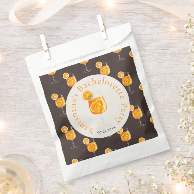 Aperol Spritz Bachelorette Party  Favour Bag (Clipped)